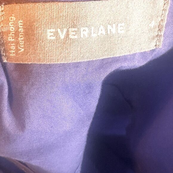 Everlane The Poplin Slip Dress V-Neck Cornflower Blue Size 4 📦 - Picture 5 of 7